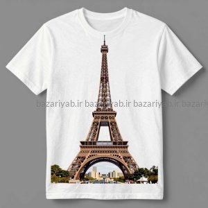چاپ طرح برج ایفل روی تیشرت