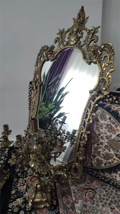 خریدار آینه شمعدان برنجی (1)